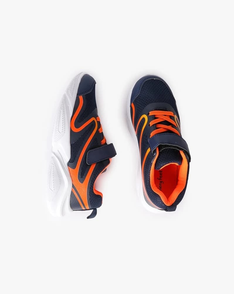 Round-Toe Shoes with Velcro Closure