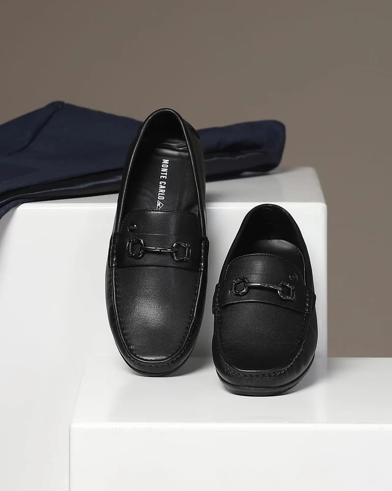 Men Slip-On Loafers with Square-Toe