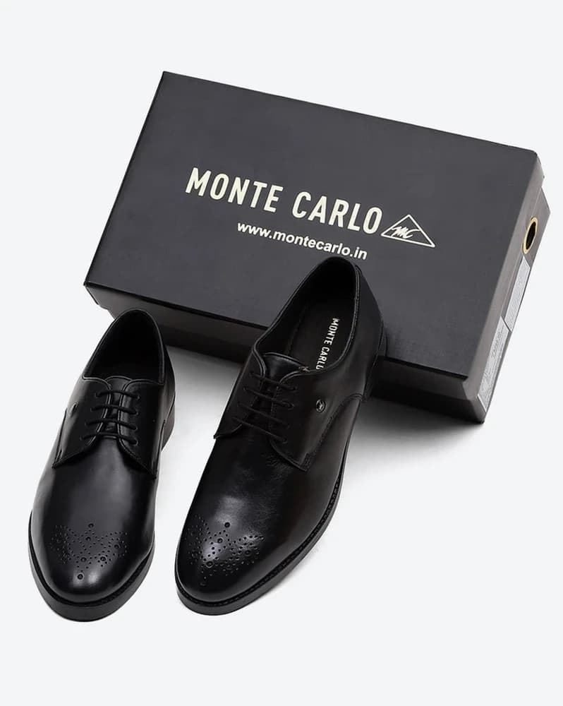 Men Round-Toe Formal Shoes with Lace Fastening