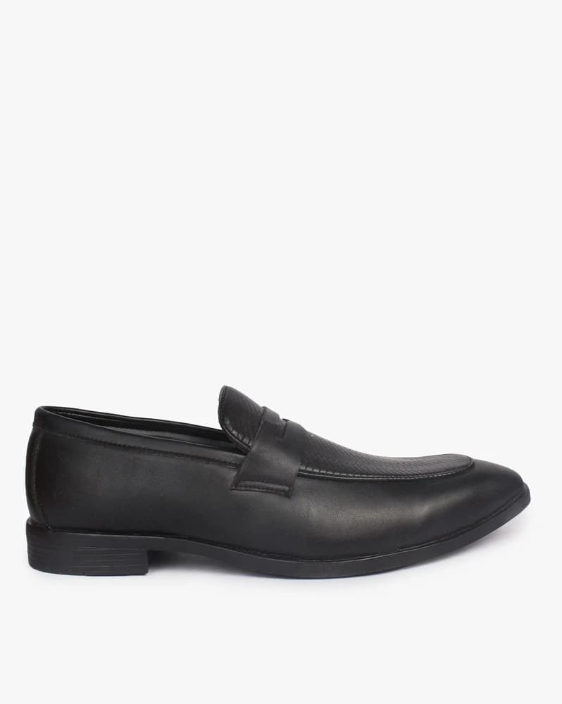 Textured Slip-On Formal Shoes
