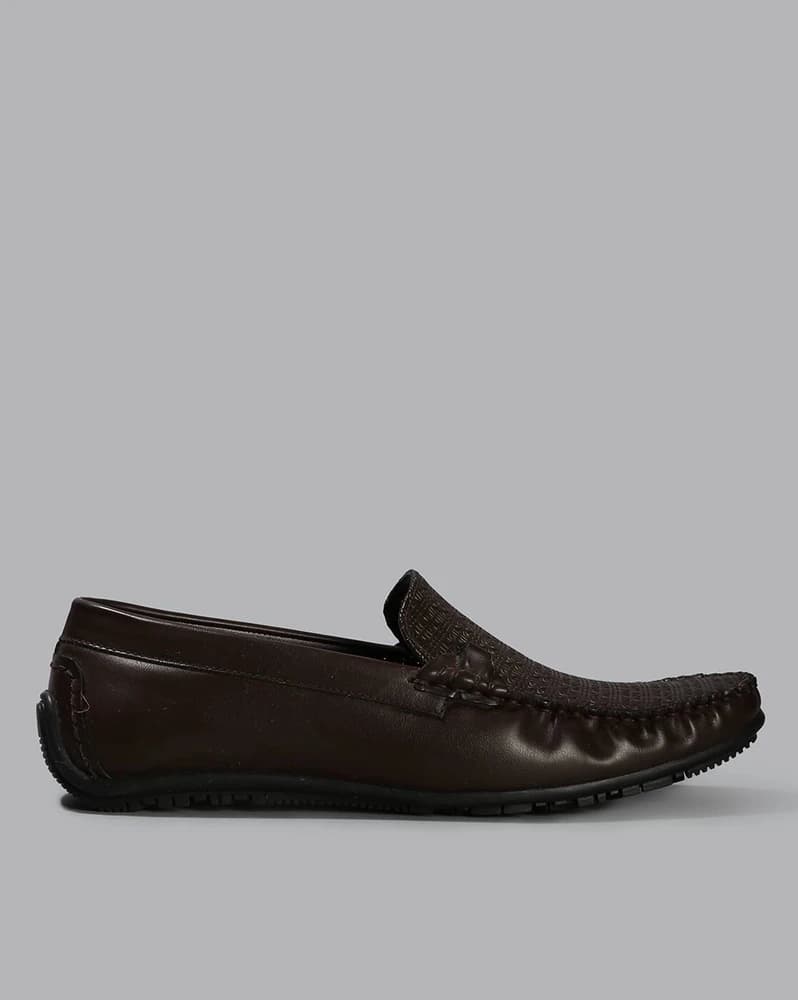 Men Patterned Slip-On Shoes