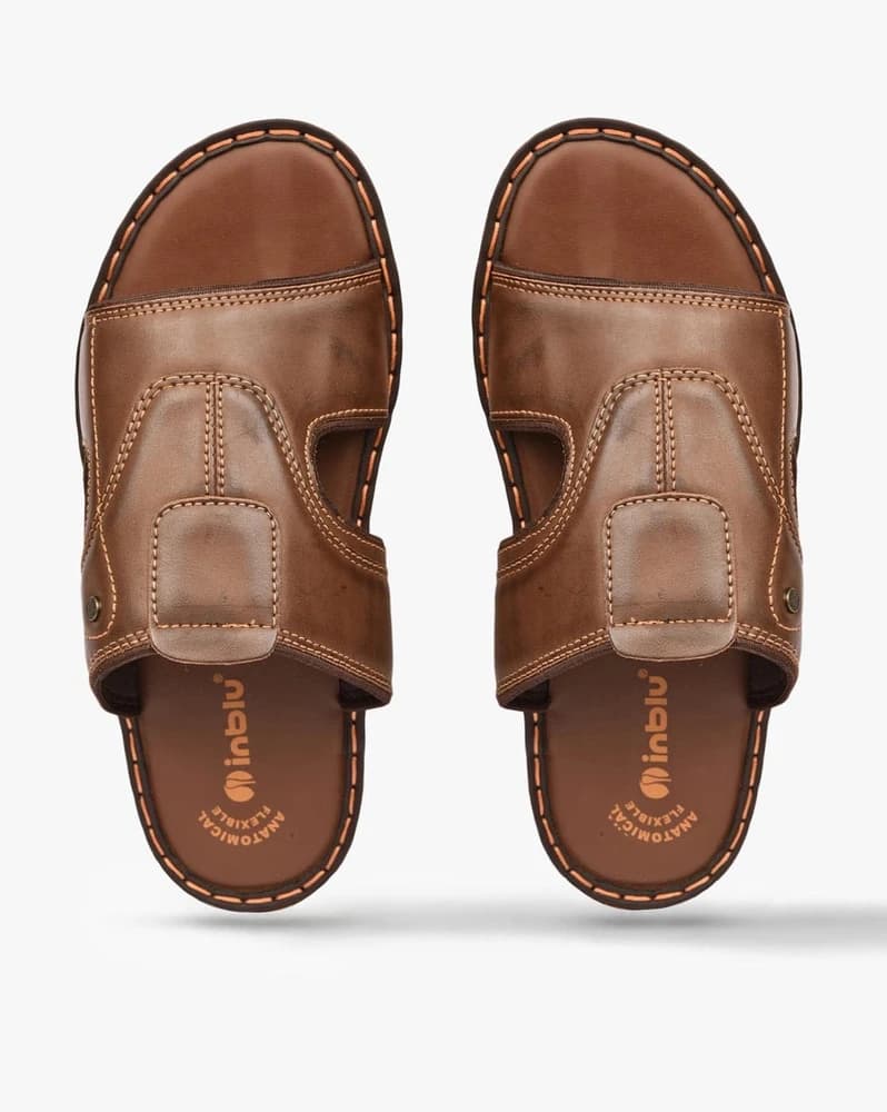 Textured Slip-On Sandals