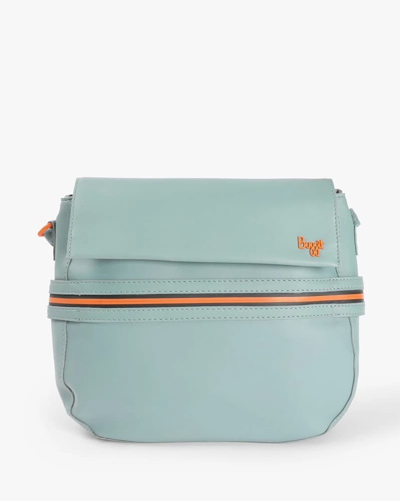 Satchel Bag with Fold-Over Flap