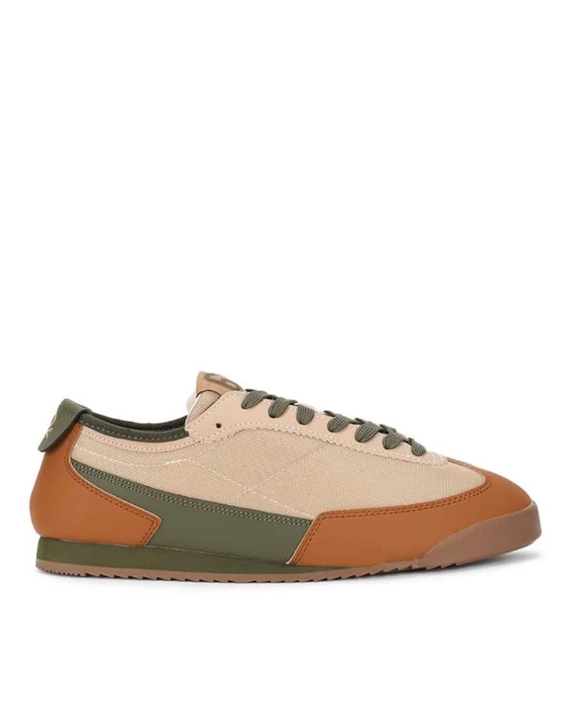 Men Colourblock Low-Top Lace-Up Sneakers