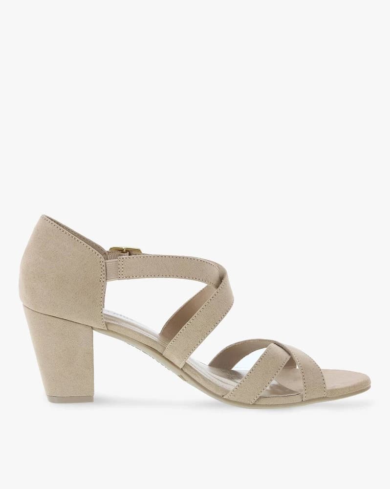 Chunky Heels with Criss-Cross Straps