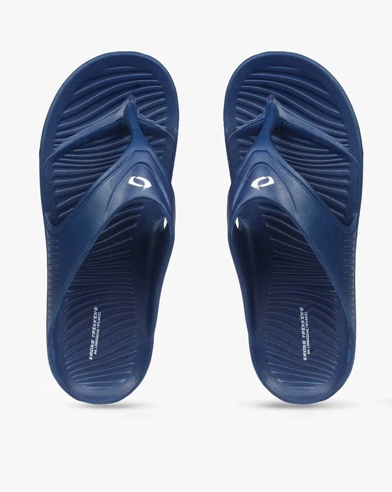 Men Textured Thong-Strap Flip-Flops