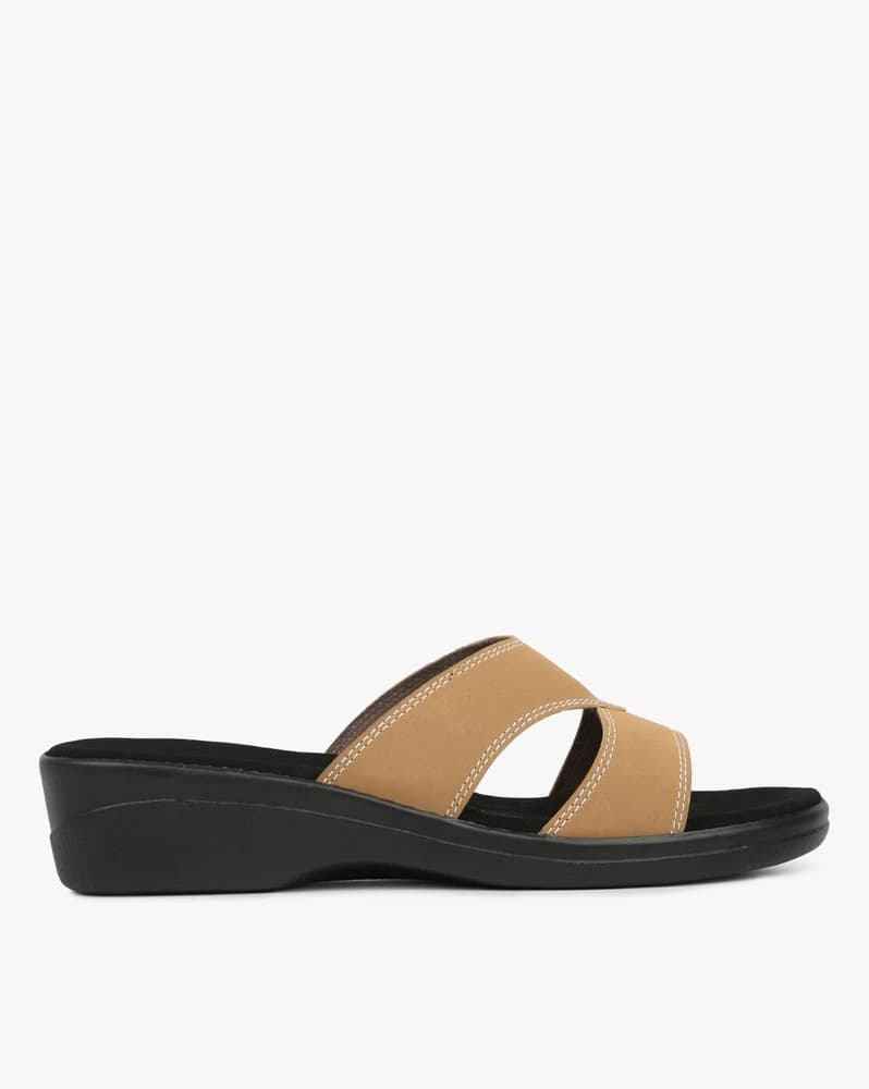Criss-Cross Strap Heeled Sandals