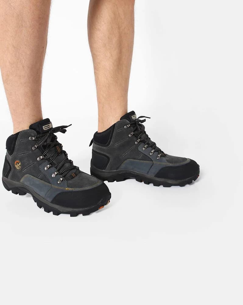 Casual Leather Lace-Up Boots