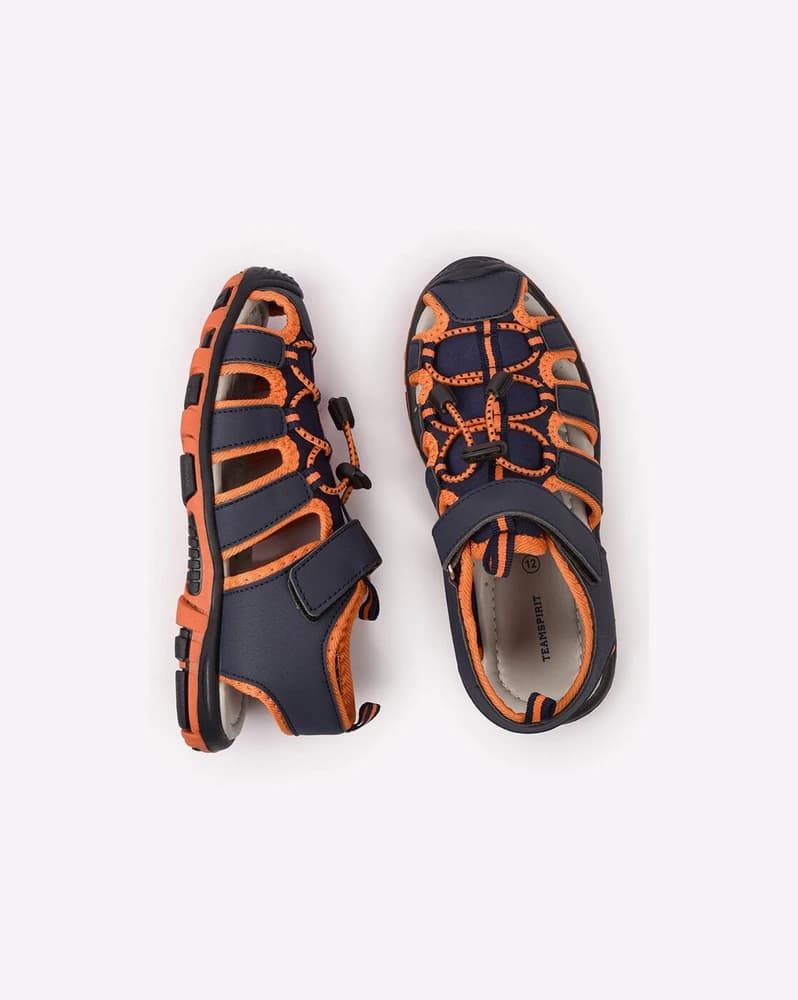 Slip-On Sandals with Velcro Fastening