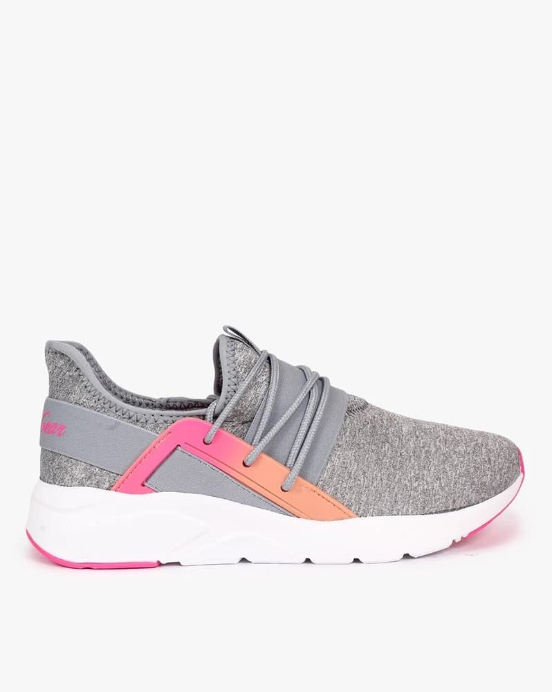 Heathered Lace-Up Running Shoes