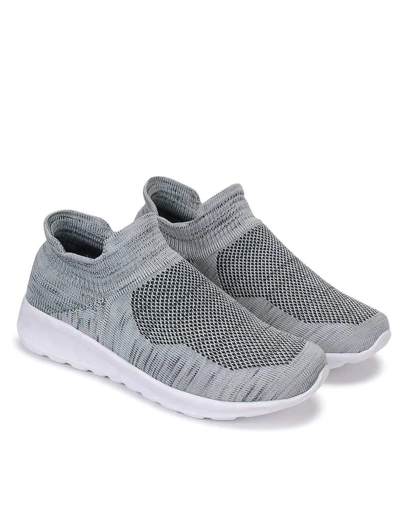 Mid-Top Textured Slip-on Shoes