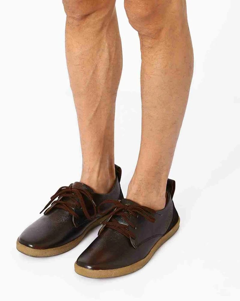 Leather Shoes with Lace-Ups