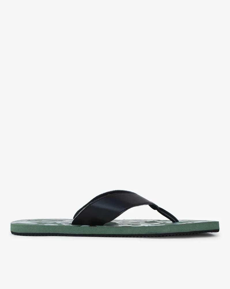 Cloudfoam Slide M Camo Print Thong-Strap Flip-Flops
